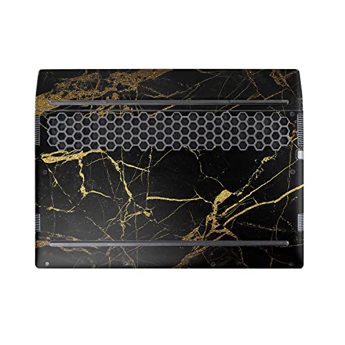 Image of MightySkins Skin Compatible with Alienware M17 R5 (2022) Full Wrap Kit - Black Gold Marble | Protective, Durable, and Unique Vinyl Decal wrap Cover | Easy to Apply & Change Styles | Made in The USA