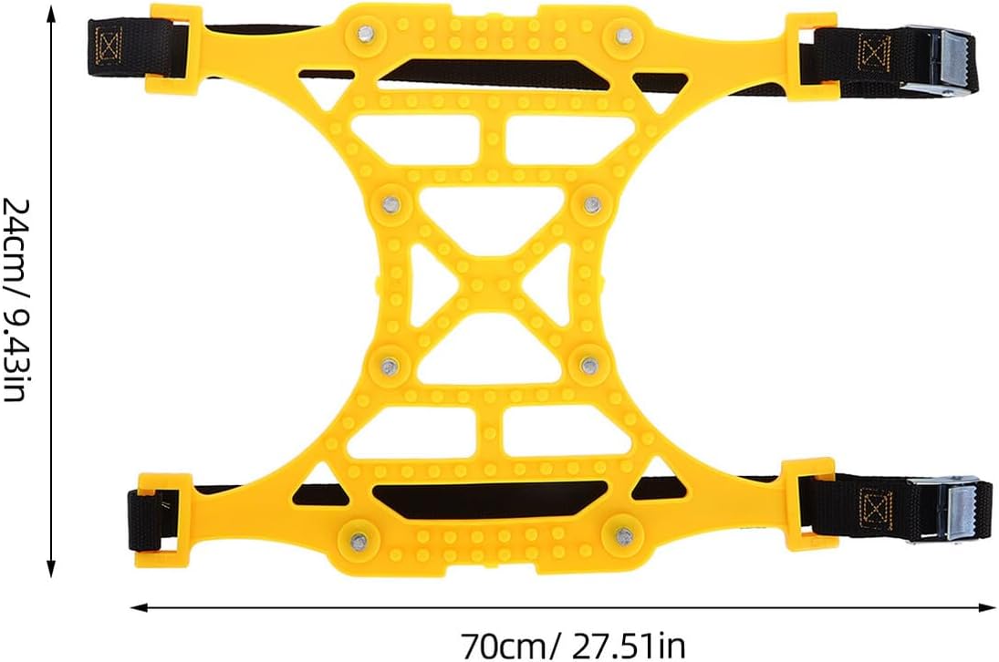 Cabilock Thickened Anti-slip Tire Chains for Suv Car Yellow Emergency Snow Chains for Passenger Vehicles Universal Off-road Snow