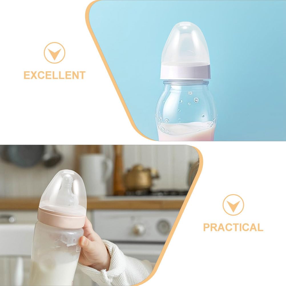 Coperchi Riutilizzabili per Tettarelle Tappo Anti-Perdita in Plastica, Tappi di Ricambio per Bottiglie del Latte a Bocca Larga, Accessori per Allattamento e Protezione Polvere