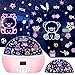 MOKOQI Kid Unicorn Night Light for Girls, and Baby Bear Night Lights Rotating Light Projector with Timer Color Changing Birthday Gifts for 3-5-10 Year Old Girls
