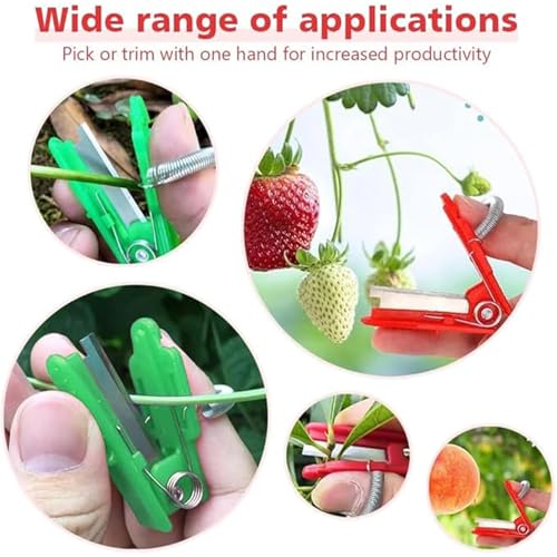 2 tijeras para pulgar para cosecha de frutas miniatura 5