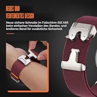Nylon Elastisch Armband für Garmin Venu 3S/Venu 2S/Vivoactive 4S/Vivomove 3S/Forerunner 265s/255s/255s Music,18mm Robust Stoff Sport Band mit Fallschirmverschluss Armbänder für Huawei GT 5/4 41mm – Ansicht 4