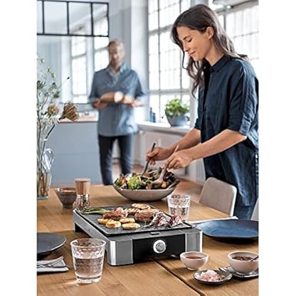 WMF Lono Tischgrill gerippt, 2000 W, Elektrogrill mit variabler Temperatureinstellung – Bild 6