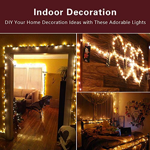 Image of BrizLabs 600 Count Christmas Lights, 139.2ft Soft White Incandescent String Lights, Clear Christmas Light String Connectable, 120V UL Certified Mini Light Set for Indoor OutdoorTree Party Home Decor