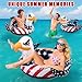 Inflatable Eagle Pool Floats, 4th of July Large Floaties Swimming Tube Rings, American Flag Design Floating Raft Funny Lake Beach USA Summer Water Toys Independence Day Party Decorations for Adults