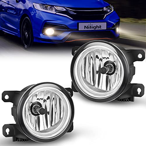Nilight Fog Lights Assembly Compatible with Honda Civic Sedan Fog Light Assembly 2013 2014 2015 2016 2017 2018 2019 2020 2021 Civic 2015-2020 Fit 2019-2020 HRV by Nilight - Used condition - US$25.66
