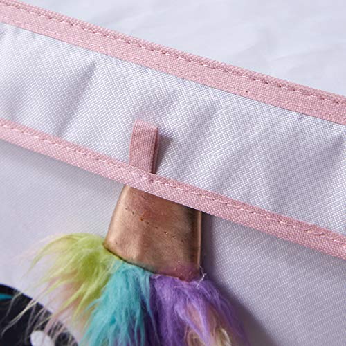 Heritage Kids Poly Canvas Collapsible Toy Storage Trunk, 28" W, Unicorn #TOP1