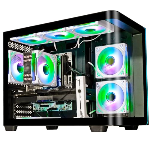 LXZ Gaming PC Desktop Computer, Core i9-13900HX, GeForce RTX 5060, 32GB DDR5 RAM, 1TB NVMe 3.0 SSD, Wi-Fi 6-4K 8K VR Ready Gaming & Streaming PC for Gamers & Creators