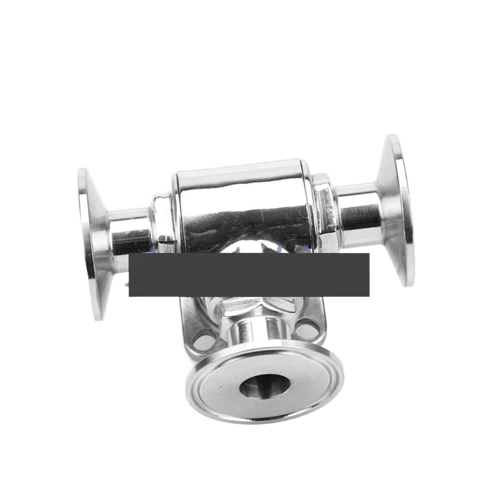 1" Stainless Steel 304 Clamp OD 50.5MM Three Way L Type Sanitary Ball Valve