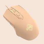 Lomiluskr AJ52 RGB Wired Gaming Mouse, 7 Programmable Buttons, Computer Mice with RGB LED Backlit, 200-4800 DPI Adjustable,for Windows/Mac OS/Linux (Purple)