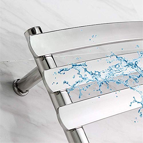 Toallero eléctrico de pared en acero inoxidable cromado de 67W para el baño principal 4