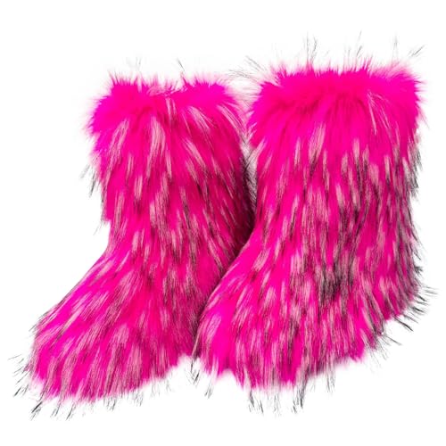 Bottes de neige peluche femme chaussure d'hiver chaude et confortable