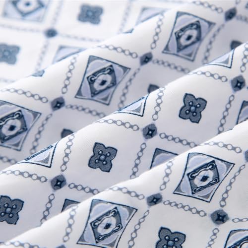 Premium Comfort Breathable 100% Cotton Patterned Pajama Bottoms Lightweight Men's Sleep Pants Lounge Soft Sleepwear4