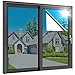 Rabbitgoo One Way Window Film Anti UV Window Film Removable Decorative Heat Control Privacy Glass Tint Home Office Windows (35.4" x 78.7", Sliver)