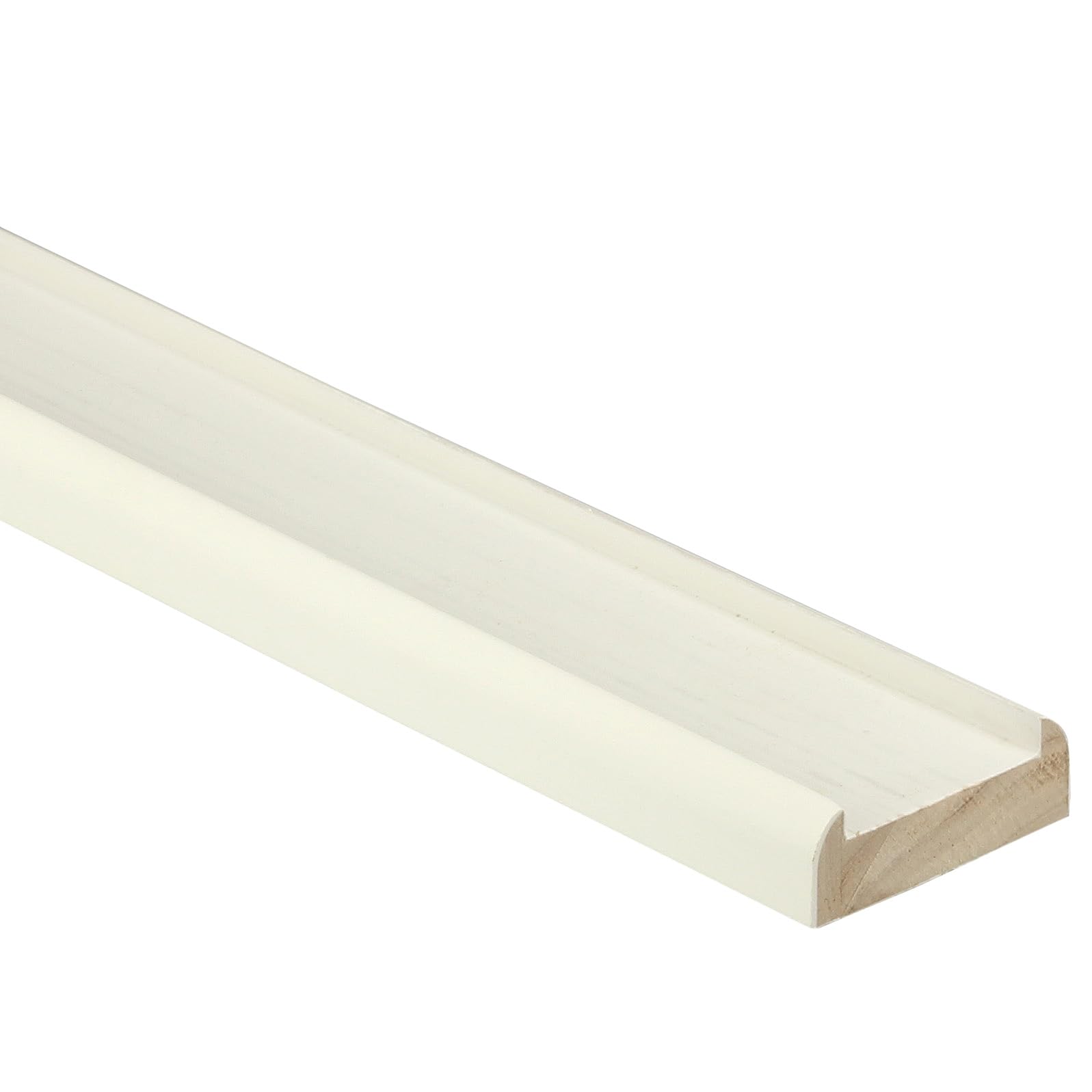 Jackson Woodturners White Primed Base Rail with 32mm Groove & Infill – Stair Base Rail, 55x21mm, 1800–4200mm (3600mm)