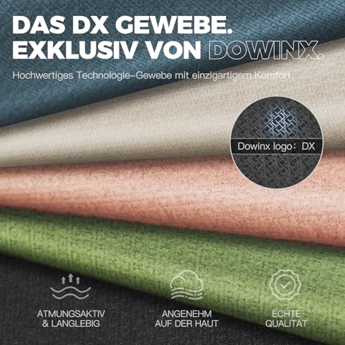 Sedia da gioco in tessuto, con cuscino a molle insacchettate, massaggiatore per gaming, con poggiatesta, ergonomica, da corsa, con poggiapiedi (nero) - Sedia gaming - Immagine 3