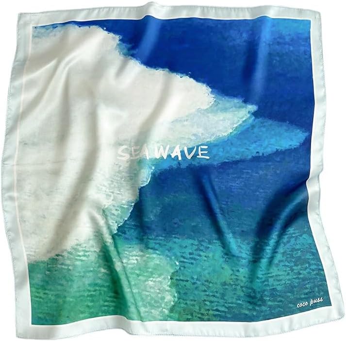 MEISEE 100% Pure Mulberry Silk Scarf 21" Square Scarf Neckerchief Headscarf Breathable Lightweight for Women Gift Packed - Image 6