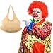 Fake Padded Belly,Fat Suit,Santa Claus Suit,Unisex Stuffed Santa Belly Costume Dress Up Accessory for Christmas Halloween Cosplay