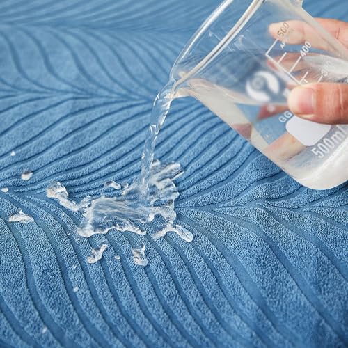 Housse de canapé en forme de L extensible en velours chic pour protection universelle