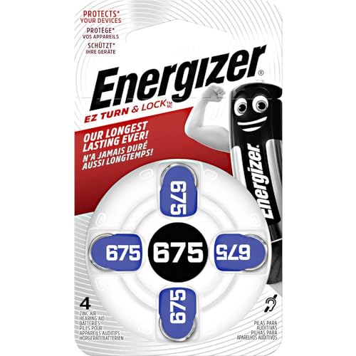 Energizer Pilas de Reloj AC675, Paquete de 4 Unidades