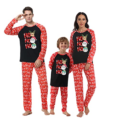 Conjunto de pijama de Navidad familiar a juego, pijama de manga larga, conjunto de pijama de pijama, ropa de dormir para parejas de amigos, Orange2-man, S Cover