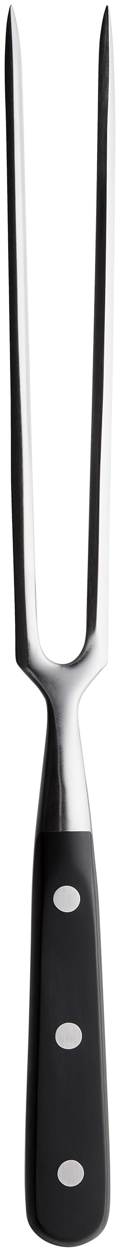Stellar Classic Large Carving Fork with 2 Prongs, 18cm / 7", Carbon Stainless Steel, Dishwasher Safe