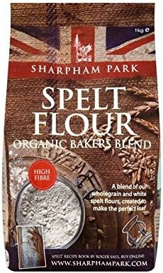 Sharpham Park Spelt Flour Organic Bakers Blend 1kg - Pack of 4