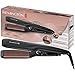Remington Ceramic Crimp Plancha de Pelo - Cerámica Anti-estática, Turmalina, Placas Anchas, Crea Textura y Volumen, Negro - S3580