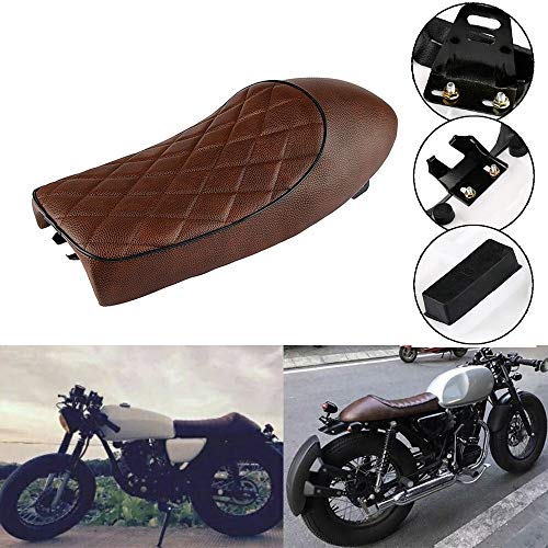 MDPROMCP Motorcycle Vintage Cafe Racer Saddle Seat For KZ400 KZ550 K750 Z650 W650 CB100 CB125 CB175 CB200 CB360 CB400 CB450 CB500 CB550 CB750 CG125 GN250 CL100 CL125S CL175 CL200 CL350