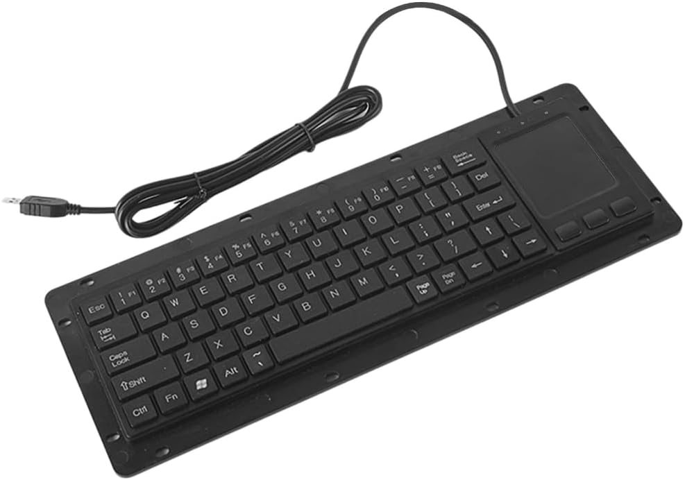 Waterproof and Dustproof USB Keyboards Featuring Touchpads for Enhanceds Industrial Use