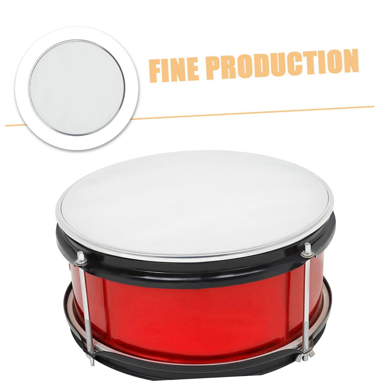 Garneck Silent Drum Head Mutes Drum Shield Mute Head for Drum Sound For Drum Kit Drum Mute Head Dampener Drum Mute Pads Practice Acoustic Drum Drumheads Home Snare Drum Parts White Metal
