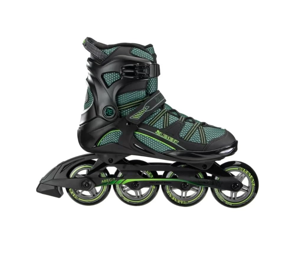 5thElement Viper Inline Skates, Black/Green (7)