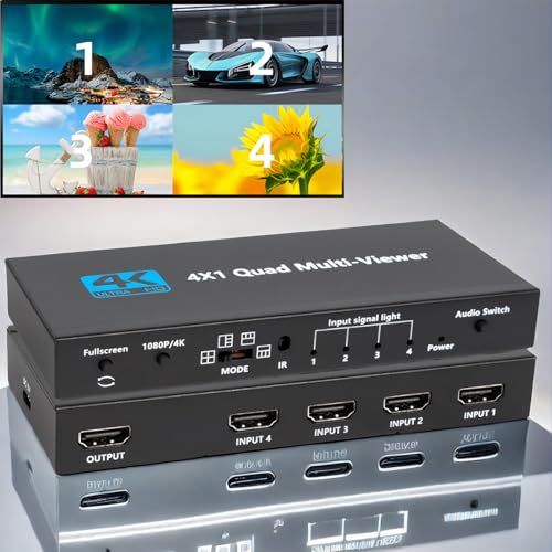 Boîtier de commutation 4 ports HDMI répartiteur vidéo haute résolution - 2