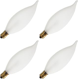 Industrial Performance 15CFF 12V, 15 Watt, CA10, Candelabra Screw (E12) Base Light Bulb (4 Bulbs)
