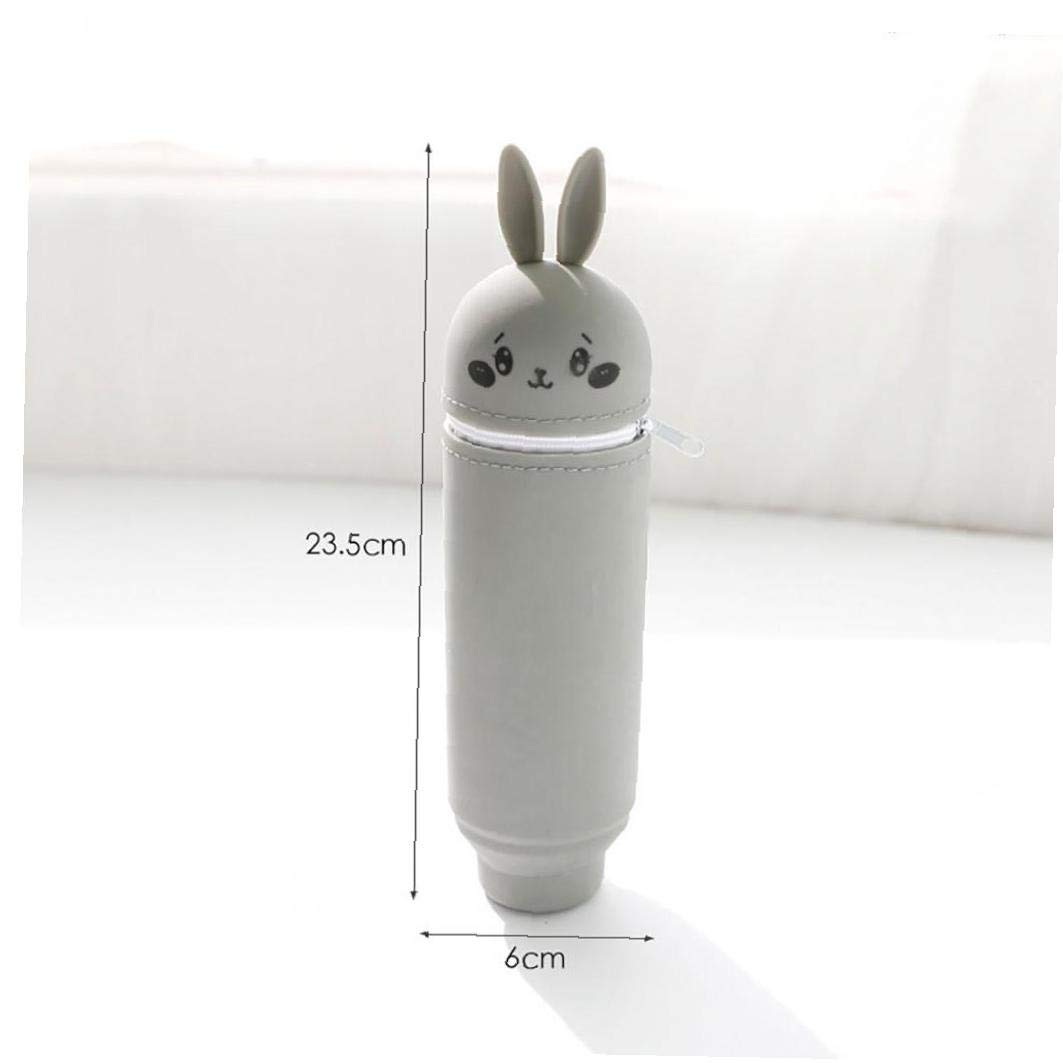 Carino 3D Orso Marrone Matita Scatola Silicone Ragazza Ragazzo Sacchetto Di Immagazzinaggio Studente Cancelleria Scatola Regalo | IT