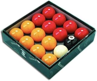 Aramith Premier Red-Yellow 2" Pool Balls with 1 7/8" White