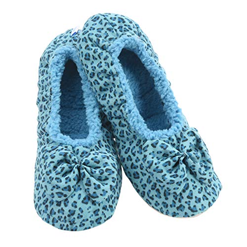 Snoozies ballerina womens slippers - leopard slippers for women -…