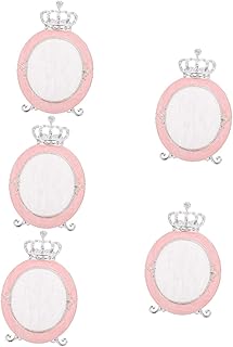 Abaodam 5 Pçs Paleta Pérola Gel Esmalte Acrílico Display Risers Acrílico Suportes Para Exibição Maquiagem Mistura Bandeja Palete Cosmética Bandeja Vintage Mistura Bandeja De Cores De