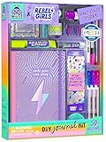 Girls Creative Gift Kit Ages 8-12 - DIY Journal Kit for Girls with Hard Cover by Rebel Girls, 10 9 Year Old Girl Birthday Gifts, Tweens and Teens Scrapbook Story Writing Activity with 50+ Accessories