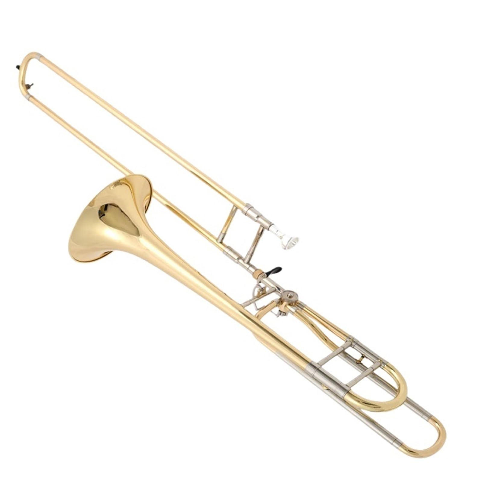 Puzon Lakierowany złoty tenor B dur puzon początkujący profesjonalny instrument dęty