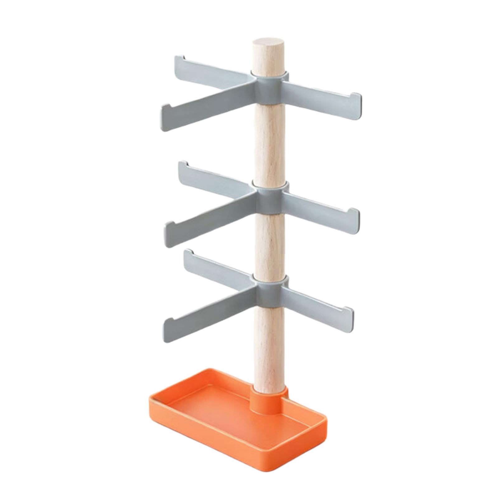 Snorvixre Wooden Bike Gear Stand Ideal for Keeping Helmets and Cycling Accessory Organized Bike Accessory Display Stand