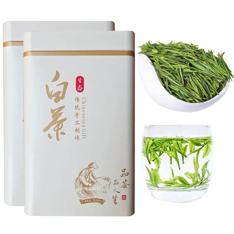 250 g Anji Loser Weißer Tee Chinesischer Bio-Grüntee Geschenkpackung An Ji Bai Cha Tee