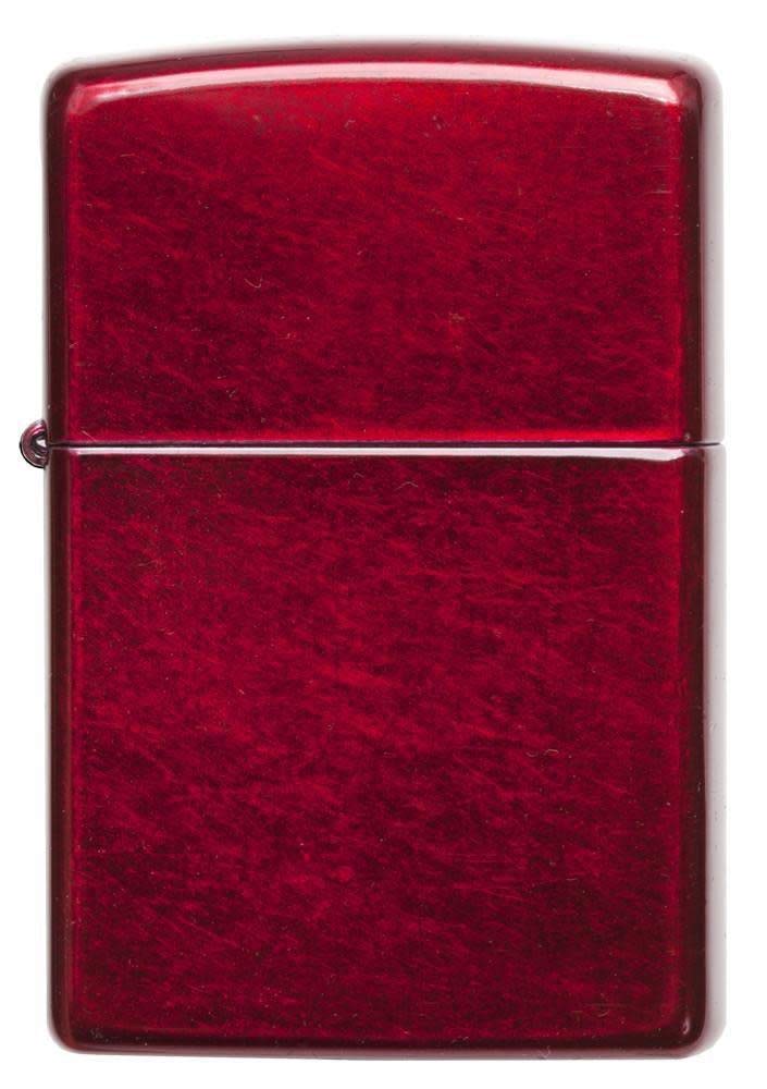 Zippo Zapalniczka Sztormowa, Czerwień Kandyzowanego Jabłka, Model Podstawowy, z Możliwością Napełniania, Wielokrotnego Użytku, Płomień Odporny na Wiatr, w Pudełku Prezentowym, Made in USA