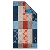 joop handtücher ornament Reine Baumwolle Joop! Handtücher Statement Checked 1671 Navy - 11 Handtuch 50x100 cm