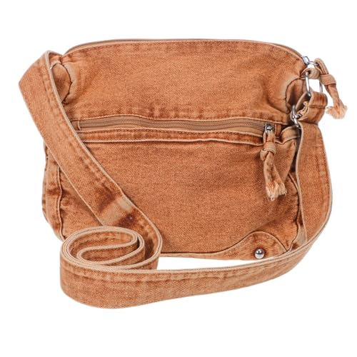 Sac jean pour femme avec compartiments et bandoulière en toile