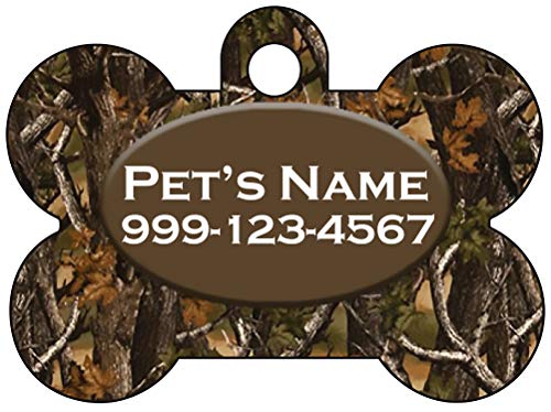 Camo Dog Tag Pet Id Tag Personalized w/Your Pet's Name