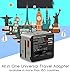 Etlephe Enchufe Adaptador Universal de Viaje, Adaptadores Internacionales con 2 USB para...