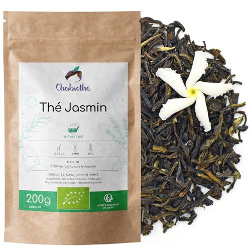 Té verde al Jazmín 100% ORGANICO 200g   bolsa biodegradable y resellables.