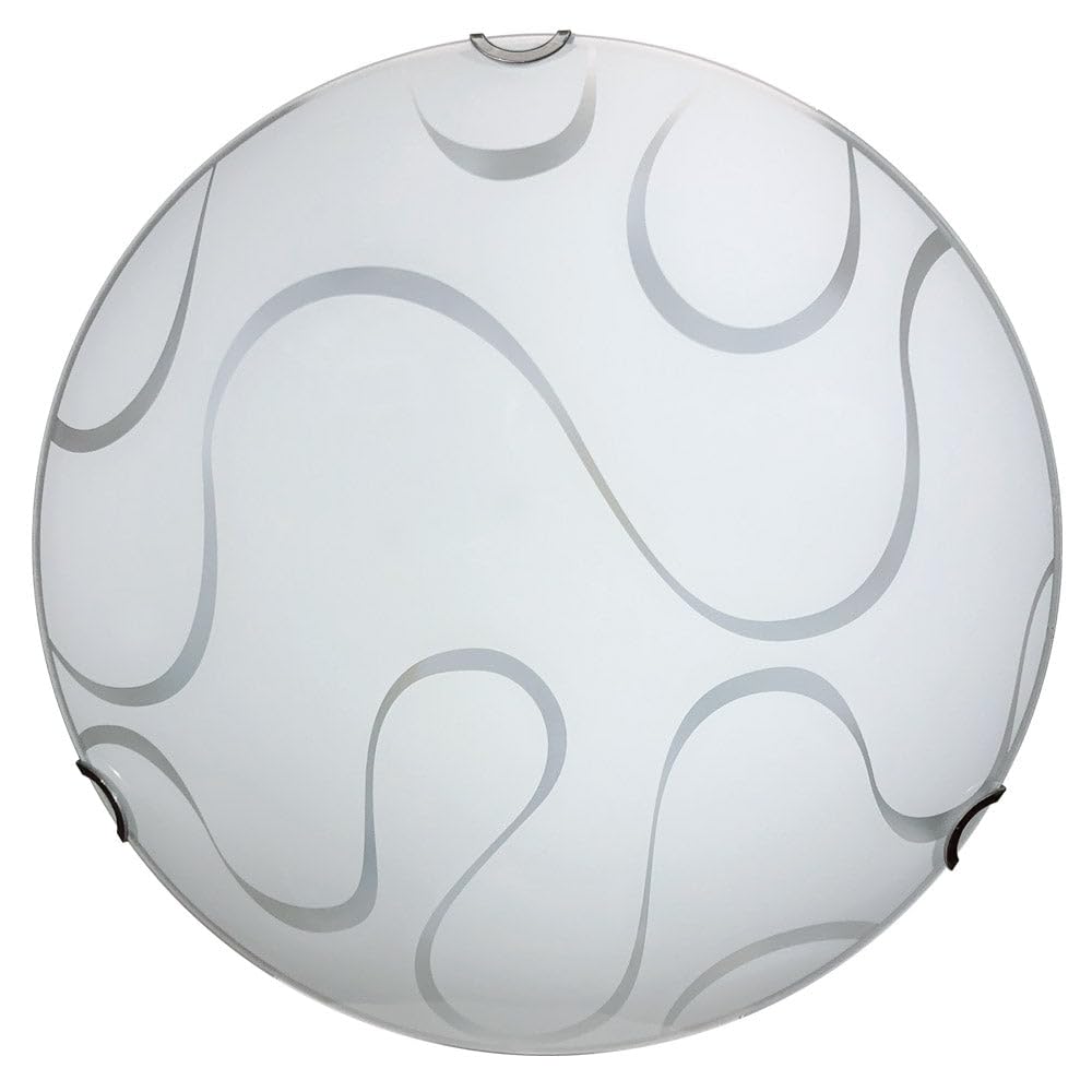 E-ENERGY Onda Lampada Plafoniera 2 Lampadine E27 40 Cm Ondina