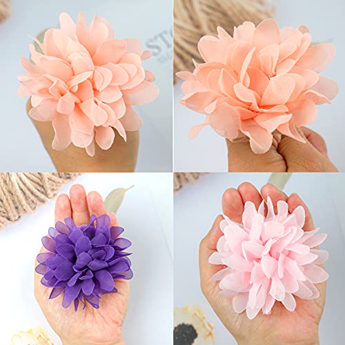 Céllot 20Pcs Baby Girls Headbands Tulle Hair Bows Head Wraps 3Inch Chiffon Flowers Bows Soft Stretchy Turban Headbands For Newborn Infant Girls And Toddlers #TOP6